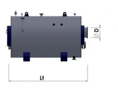 (75 M2) 3 Pass Scotch Type Steam Boiler