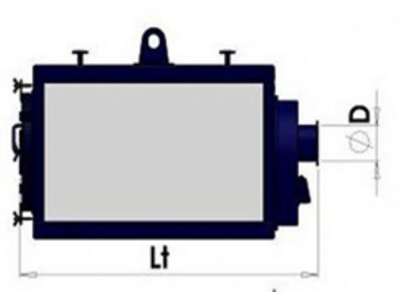 175000 Kcal / Saat Karşı Basınçlı Buhar Kazanı - 1