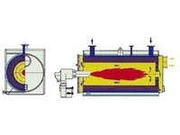 (TUR-175) 175000 Kcal / Hour Counter Pressure Hot Water Boiler - 5