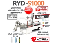 RYD S1000 (100 - 1000 ml) Halbautomatische Einzeldüsen-Flüssigkeitsfüllmaschine - 0