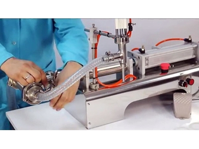 100-1000 ML Tek Nozullu Yarı Otomatik Sıvı Dolum Makinası	 - 2