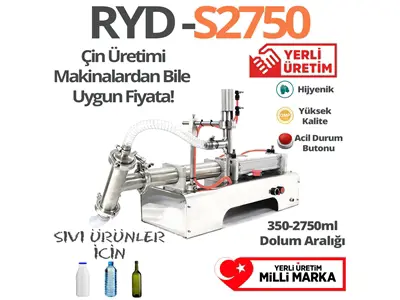 RYD S2500 Semi-Automatic Single Nozzle Liquid Product Filling Machine