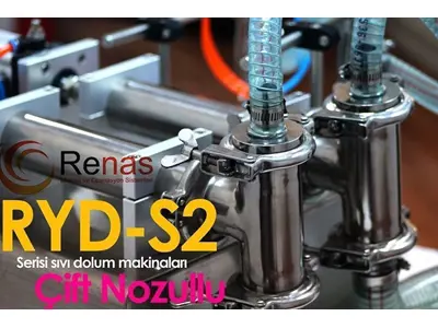 RYD S2 300 (20-300Ml) Yarı Otomatik Çift Nozullu Sıvı Dolum Makinası  İlanı