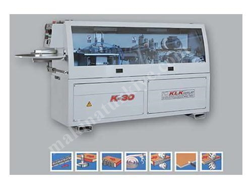 Klk K-30 Alt Üst Frezeli Kenar Bantlama Makinası