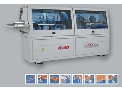 Klk K-40 Baş-Son Kesmeli Kenar Bantlama Makinası - 0