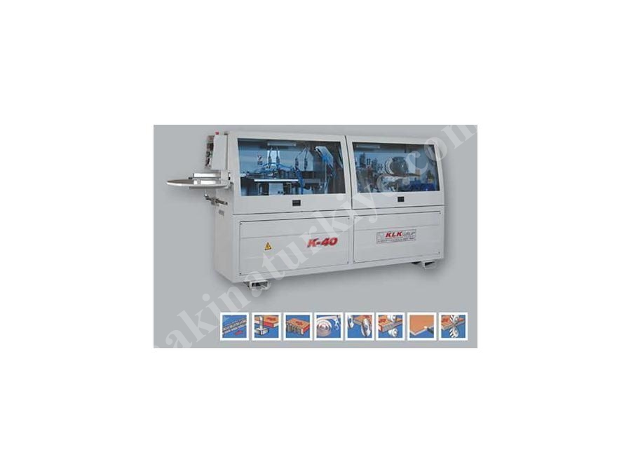 Klk K-40 Baş-Son Kesmeli Kenar Bantlama Makinası