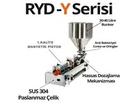 RYD Y 300 (10-300 Ml) Yarı Otomatik Yoğun Sıvı Dolum Makinası  İlanı