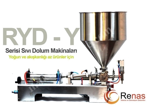 RYD Y 1500 (200-1500 Ml) Yarı Otomatik Yoğun Sıvı Dolum Makinası 