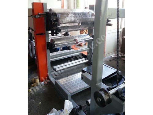 AL M 2R 900 mm 2 Color Flexo Cardboard Cup Printing Machine