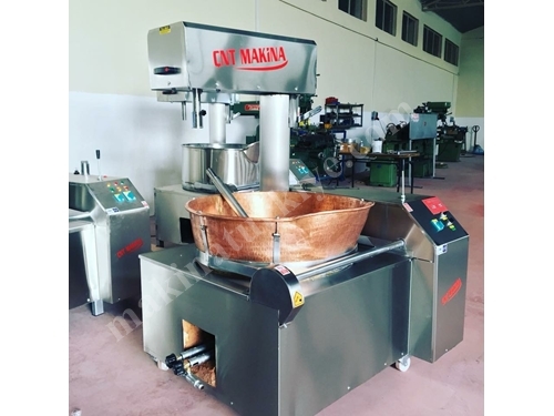 Bakır Lokum Pişirme Makinesi Hız Kontrollü 100 Kg 
