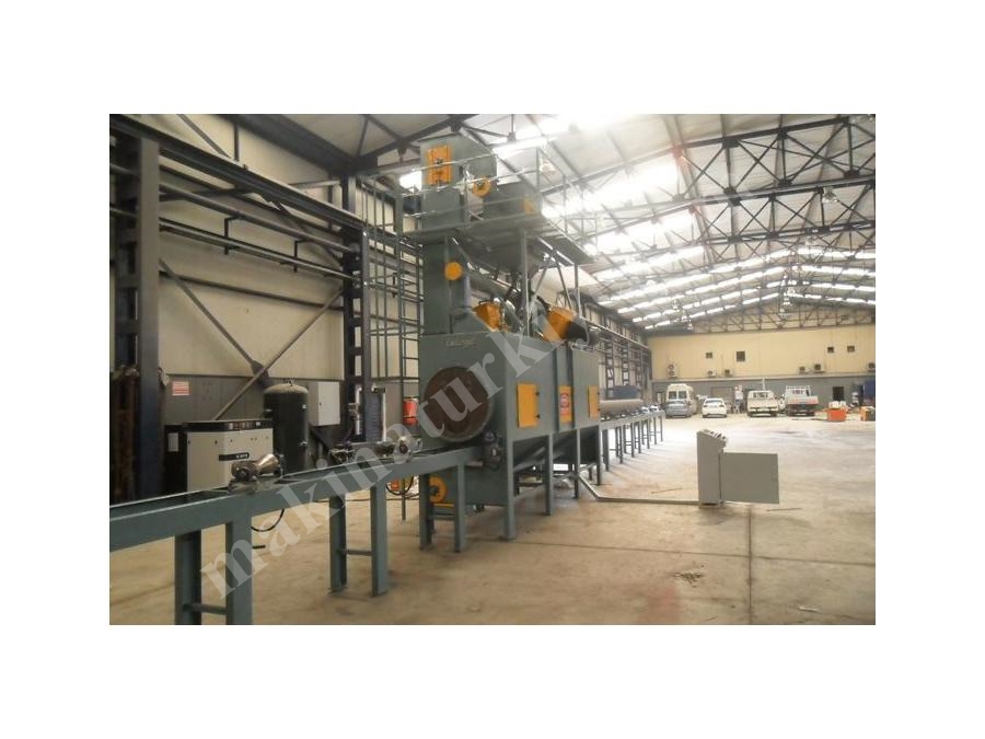 Özel İmalat Boru Kumlama Makinası - Çetingil ÇBK-4