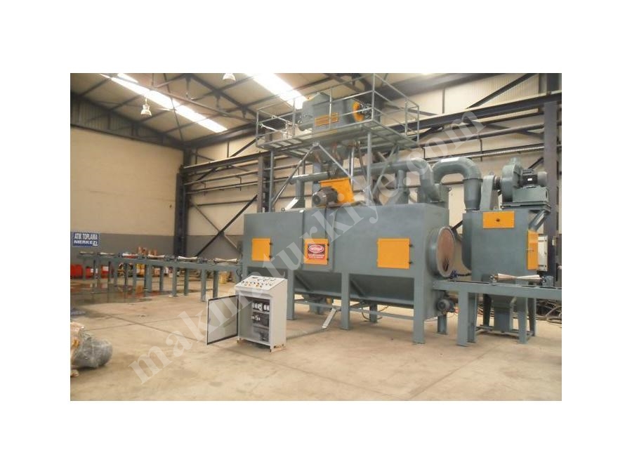 Özel İmalat Boru Kumlama Makinası - Çetingil ÇBK-4