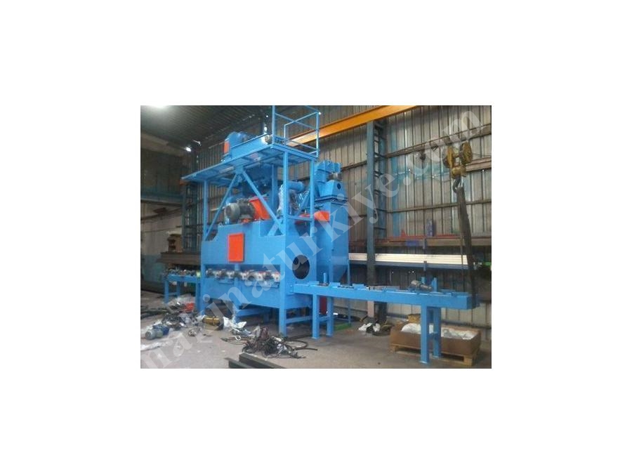 Özel İmalat Boru Kumlama Makinası - Çetingil ÇBK-4