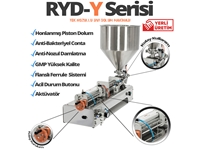 RYDY Y500 (Yarıotomatik) Kase Dolum Makinası Yoğun Sıvı Dolum Makinası  - 2
