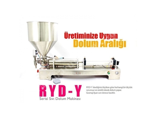 RYDY Y500 (Yarıotomatik) Kase Dolum Makinası Yoğun Sıvı Dolum Makinası 