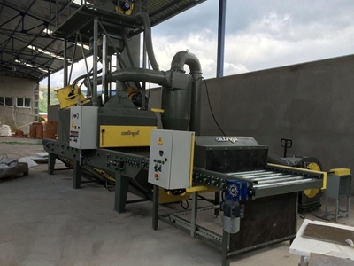 1000 mm - Çetingil ÇMK 100/2 2 Türbinli Mermer Kumlama Makinası  - 4