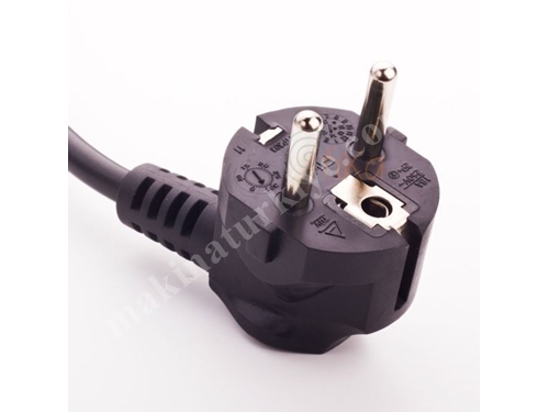 16A Topraklı Fişli Kablo (Avrupa Tipi) 2,5 Mm2