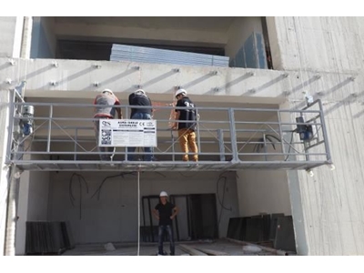 Parapete Sıkma Kollu Asma İskele - 1