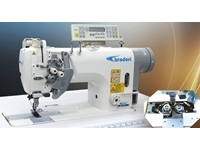 BD 8750 D5 Direct Drive Automatic Large Hook Dropping Double Needle Sewing Machine - 0