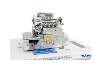 BD 3216EXT A04 435 ATE Full Otomatik 5 İplik Transportlu (Kot) Havalı Akıllı Overlok Makinası 