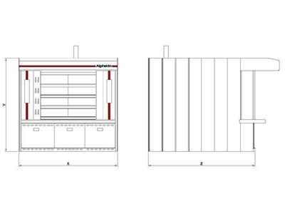 4 M² 4 Katlı Borulu Pişirme Fırınları (150 Adet/Saat ) - 1