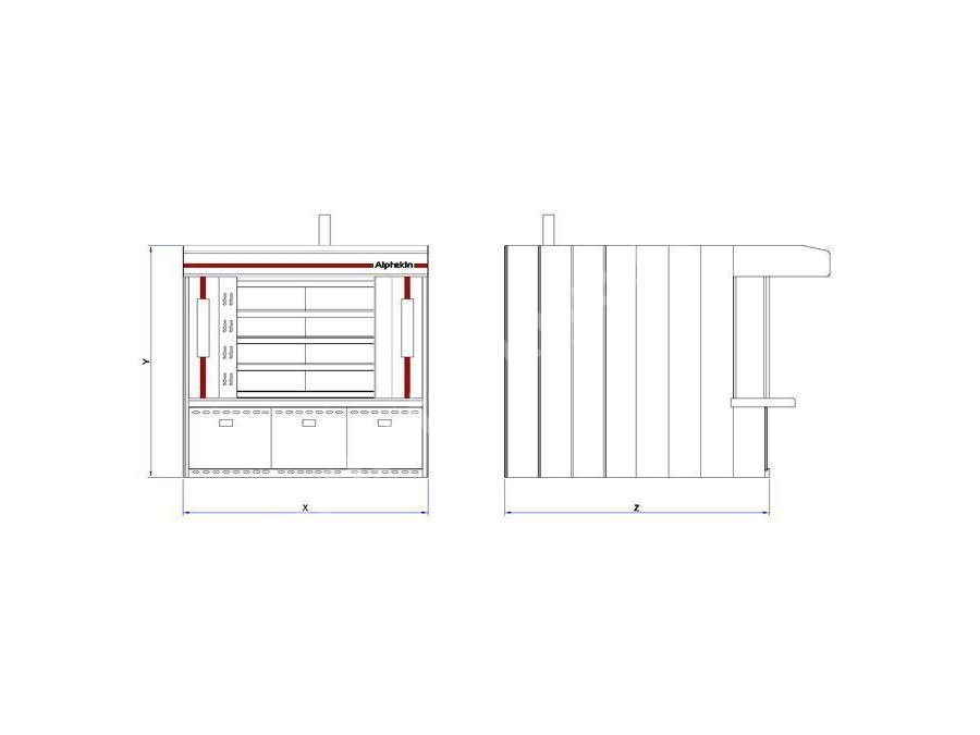 4 M² 4 Katlı Borulu Pişirme Fırınları (150 Adet/Saat )