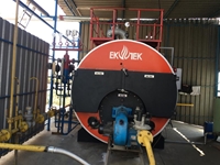 5-600 m2 (3 Pass) Liquid Fuel Scotch Type Steam Boiler - 0