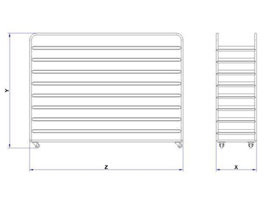 8 Paletli 580X1200 Mm Pasa Taşıma Arabası - 1