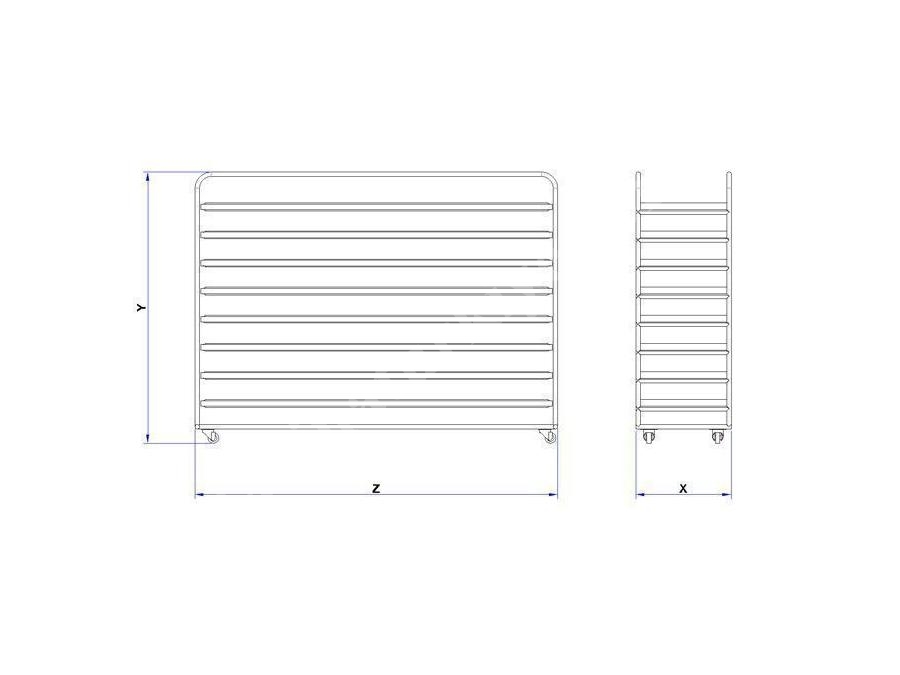 12 Paletli 580X2800 Mm Pasa Taşıma Arabası