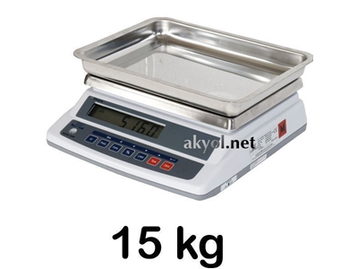 15 Kg Çukur Kefeli Hassas Dijital Terazisi