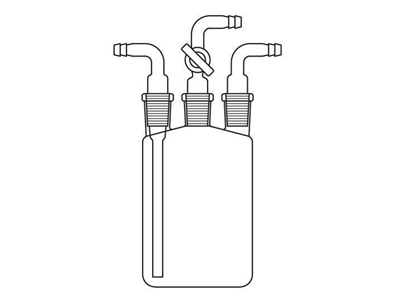 250 ~ 2000 Ml Laboratuvar Woulfe Şişesi - 0