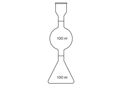 100 Ml Engler Vizkozite Laboratuvar Balonu - 0