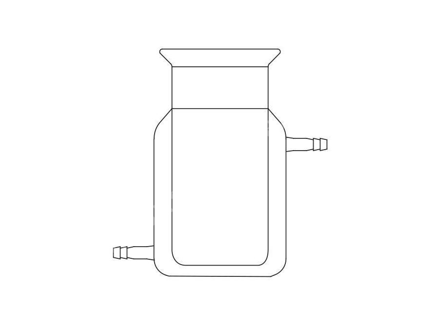 100 ~ 6000 Ml Ceketli, Silindirik Laboratuvar Reaksiyon Kabı