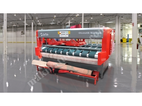 Neue automatische Staubabsaug- und Verpackungsmaschine für Teppichdust extraction and packaging machine