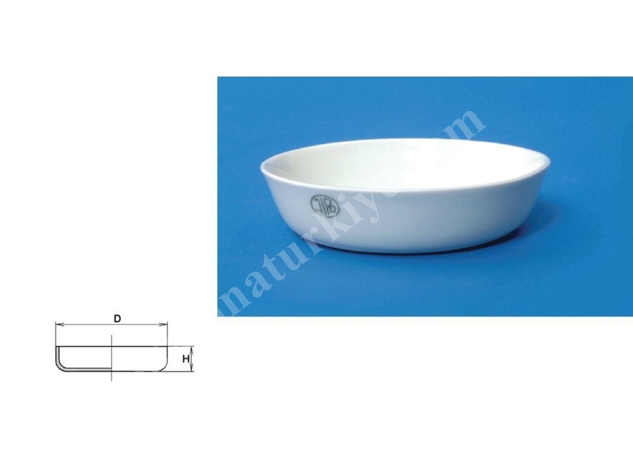 7 ~ 220 Ml Kısa Form Yakma Laboratuvar Porselen Kabı