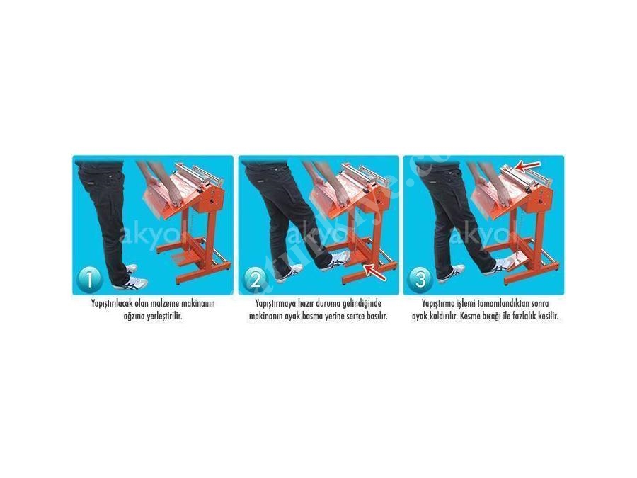 60 Cm Ayaklı Kesmeli Torba Ağzı Kapatma Makinası Akyol Sf600c