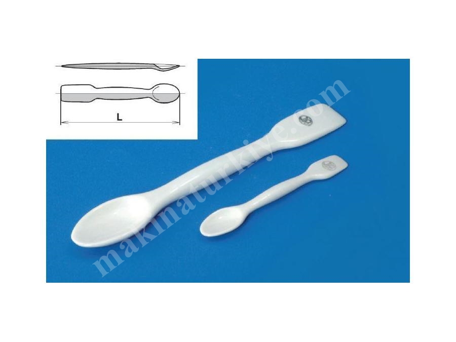 103 ~ 250 Mm Kaşıklı Laboratuvar Porselen Spatül