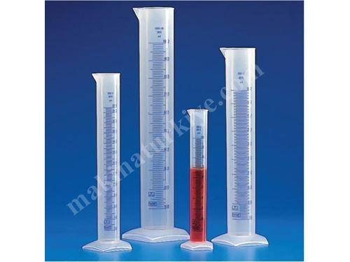 10 ~ 2000 Ml Uzun Form Mavi Dereceli Laboratuvar Plastik Mezür