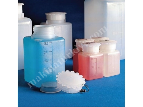 50 ~ 2000 Ml Sızdırmaz Vidalı Kare Tiplaboratuvar Plastik Şişe