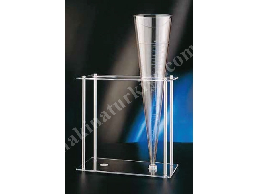 1000 Ml Laboratuvar Plastik İmhoff Hunisi Ve Standı