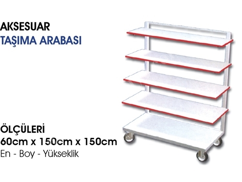 Raflı Aksesuar Taşıma Arabası - 44
