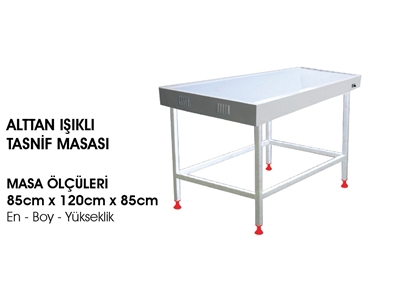 Alttan Işıklı Tasnif Masası - 9