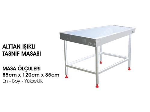 Alttan Işıklı Tasnif Masası - 9