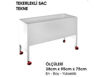 Makine Önü Tekerlekli Sac Tekne - 22