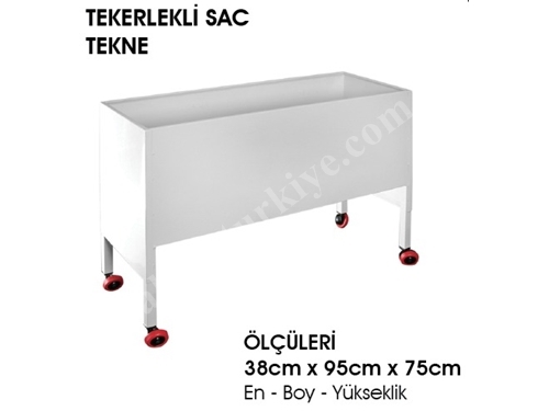 Makine Önü Tekerlekli Sac Tekne - 22