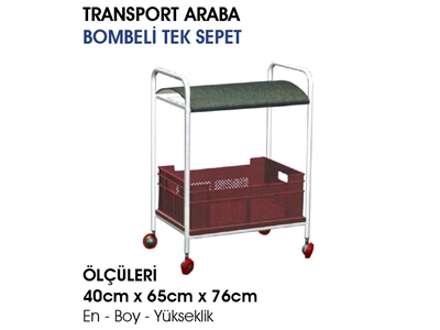 Bombeli Tek Sepet Transport Araba - 52 - 0