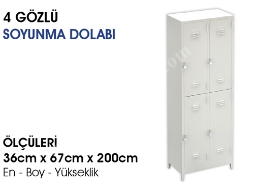 Soyunma Dolabı - 4 Gözlü - 63