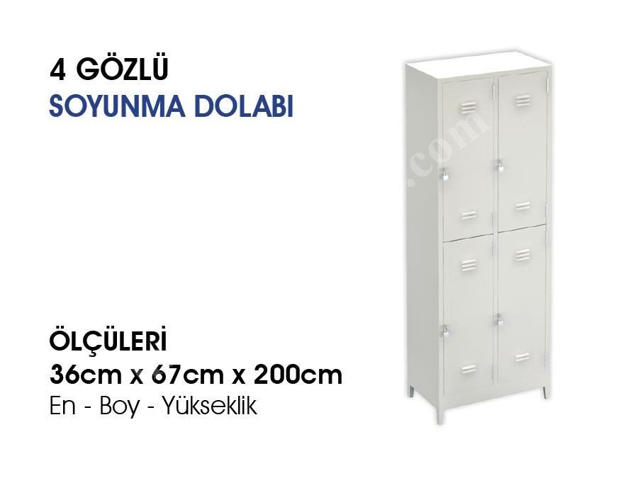 Soyunma Dolabı - 4 Gözlü - 63