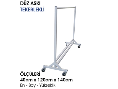Tekerlekli Düz Askılık - 49