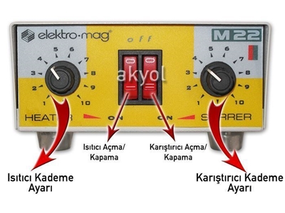 Isıtıcılı Manyetik Karıştırıcı Elektromag M22 - 1